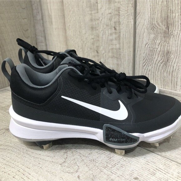 Nike Force Zoom Trout 9 Baseball Cleats Black White FB2907-001 Men\'s Size 7 NWOT